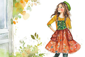 draw flowers illustrations in watercolour style