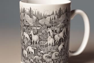 create custom vector mugs and coffee mugs new designs