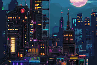 draw cyberpunk scifi character futuristic city high quality