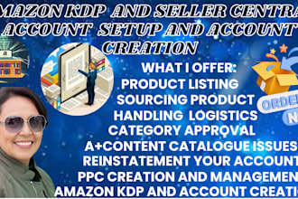 setup your amazon kdp seller central setup professionally and account creation