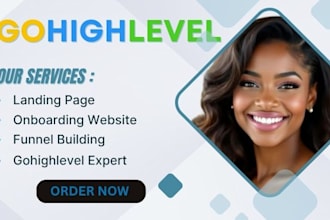 be your gohighlevel landing page, website, ghl funnel, onboarding website expert