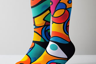 create beautiful socks design