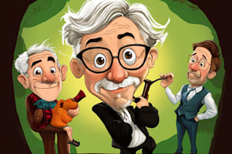 draw an  amazing cartoon caricatures