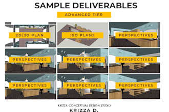 create an interior plan and design mockup for your retail or popup store