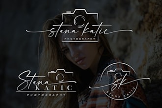 design an monogram or signature logo for wedding photography