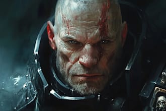 draw your awsome warhammer character art illustration
