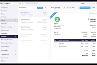 do accurate book keeping for your business on zoho books