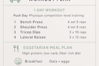 create a personalized workout and diet plan