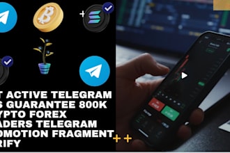 get active telegram ads guarantee 800k crypto forex traders telegram promotion
