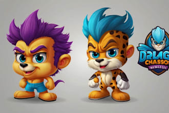 design mascot cartoon logo design and mascot character