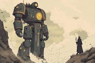 illustrate an your warhammer 40k character