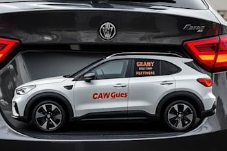 eyecatching car magnet design for your business