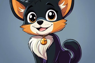draw any animal or pet in my cute cartoon style
