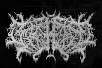 make death, black metal, grindcore, hardcore band logo
