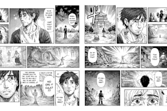draw your manga storyboard, comic page, and manga illustration