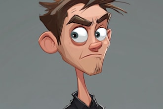 design a 2d cartoon character