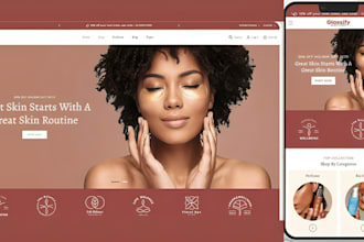 customize skincare shopify store skincare website beauty website cosmetics store