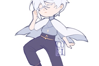 draw your characters into chibi art style commissions