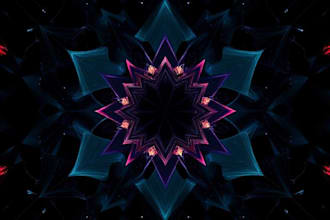 create abstract geometric digital art