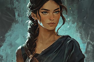 create d and d, fantasy character, dnd art, concept art