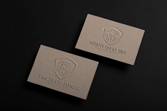 do premium modern metal engraved embossed card design