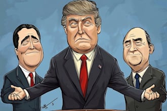 illustrate your political cartoon