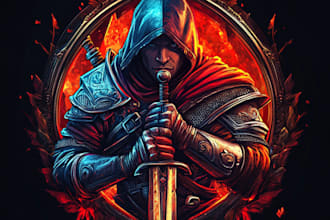 make custom fantasy, rpg, sci fi animated game logo