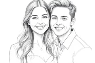 draw your, couples, pencil realistic portrait, sketch