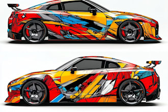 creative car wrap, van wrap, truck wrap, vehicle wrap design