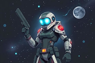 draw sci fi illustration and sci fi art