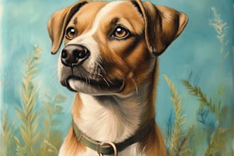 make a pet portrait in may style