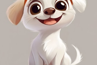 draw you a beautiful portrait in disney cartoon style