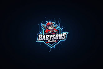 do baseball esport mascot logo design