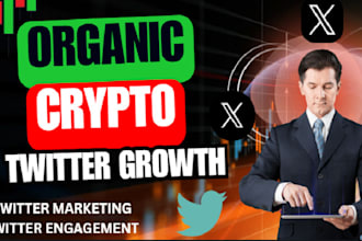 do organic twitter growth management promote memecoin token to 100x sales