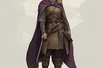 make a dnd character art and dnd character art
