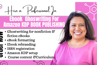 do ebook formatting for amazon kdp, ebook writing, german proofreading