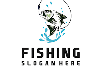 do awesome fishing team and boat charter logo