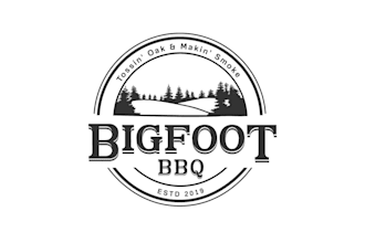 create a modern creative BBQ restaurant logo design