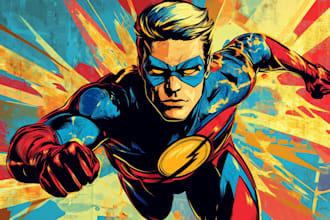 make you as a superhero marvel or dc character