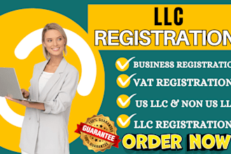 handle llc registration vat ein number, draft legal agreements, nda US residents