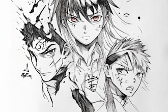 make anime tattoo design