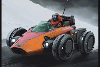 paint scifi or fantasy digital art illustration