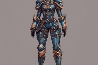 design fantasy character art and unique style