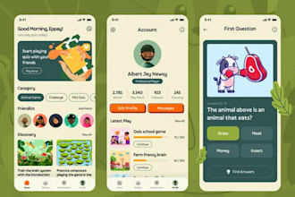develop educational mobile app quiz app education app kids gamified learning app