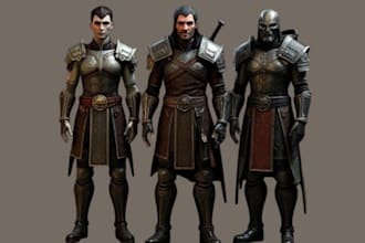 do custom skyrim mod character, fallout 4 mod, 3d armor, 3d weapon and more