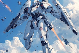 draw gundam, transformer, robot, armor, mecha illustration