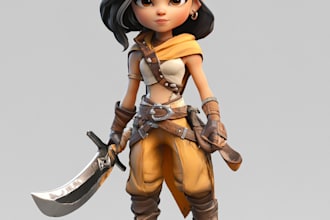 create 3d character modeling