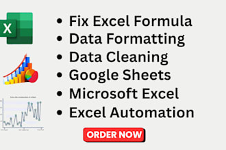 design customized excel spreadsheet and excel dashboard
