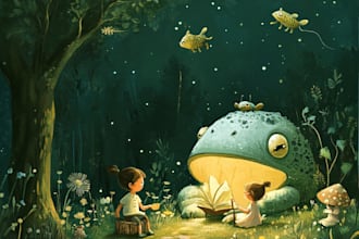 create children book and storybook illustrations