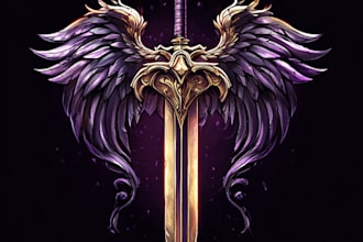 design unique medieval, fantasy, rpg, mmorpg game logo title